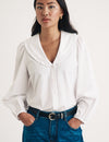 White Long Sleeve Emmie Blouse