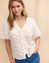 White Star Broderie Birdie Blouse