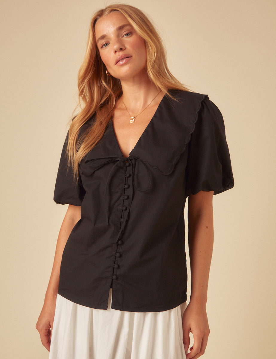 Black Birdie Blouse