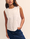 White Broderie Swing Top