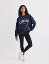 Navy Crew Neck Logo Sweatshirt