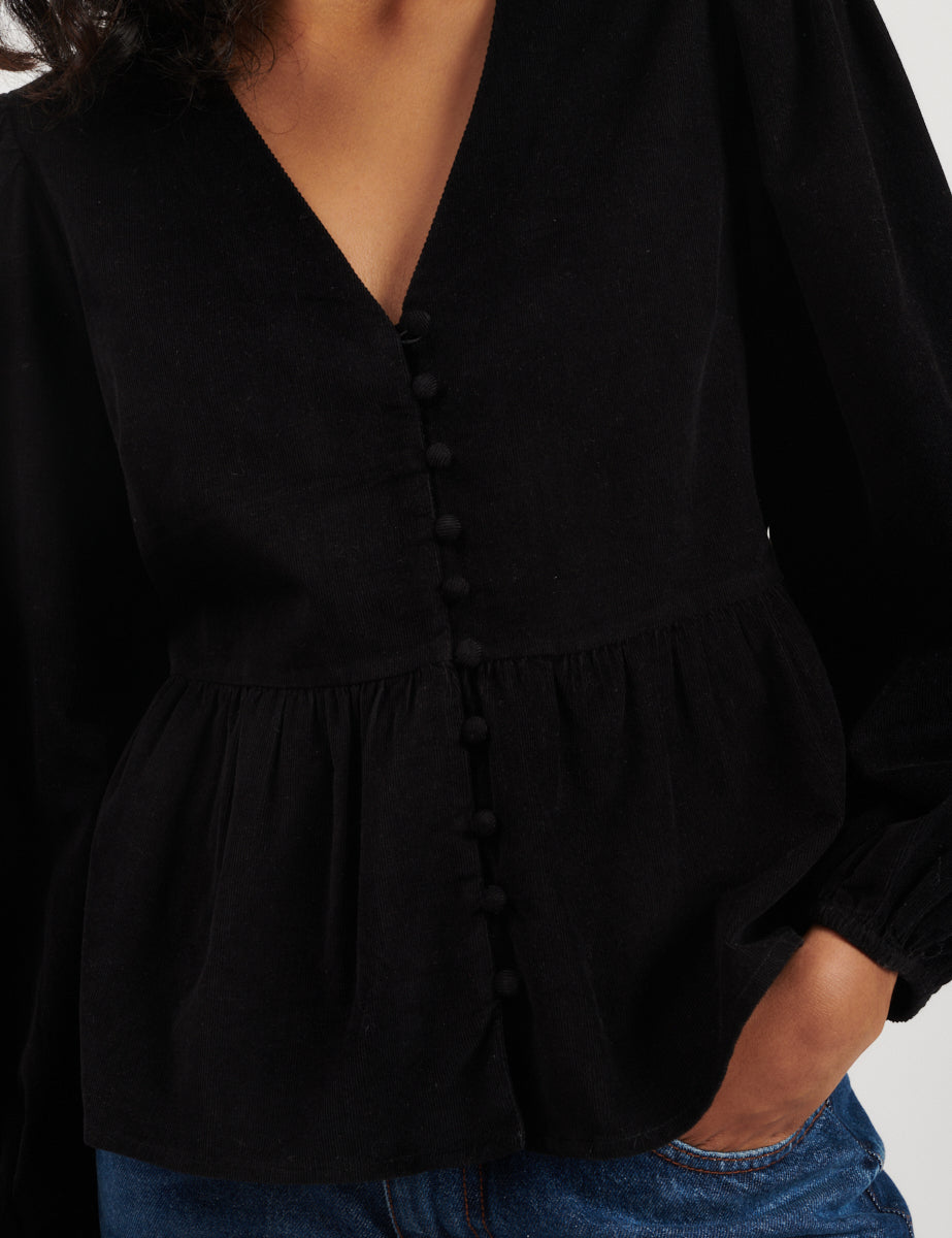 Black Cord Ria Blouse