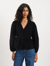 Black Cord Ria Blouse