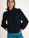 Black Checked Cord Shirt