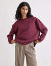 Burgundy Crew Neck Sweatshirt