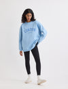 Blue Crew Neck Logo Sweatshirt