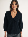 Black Cord Emmie Blouse