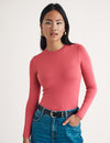 Pink Long Sleeve Jersey Top