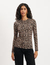 Leopard Print Long Sleeve Top