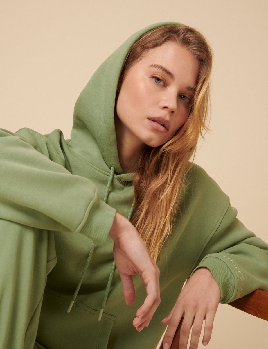 Green Relaxed Hoodie