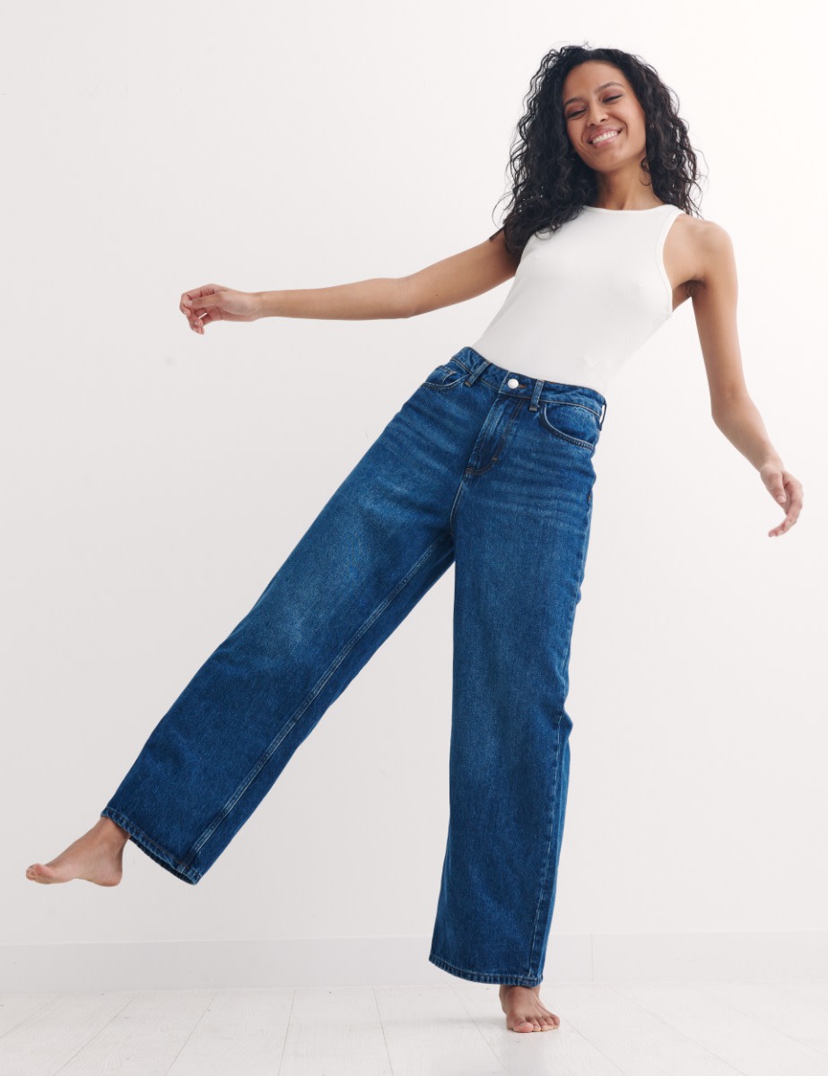 High Rise Wide Leg Indigo