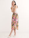 Green Big Floral Sara Skirt