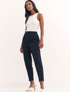 Black Sandy Slim Leg Trouser