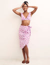 Purple Floral Julietta Sarong