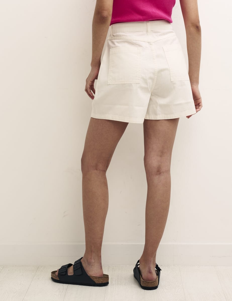 Cream Ujena Utility Shorts