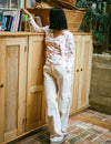 Cream Pansy Utility Pants