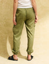 Khaki Green Cargo Utility Joggers