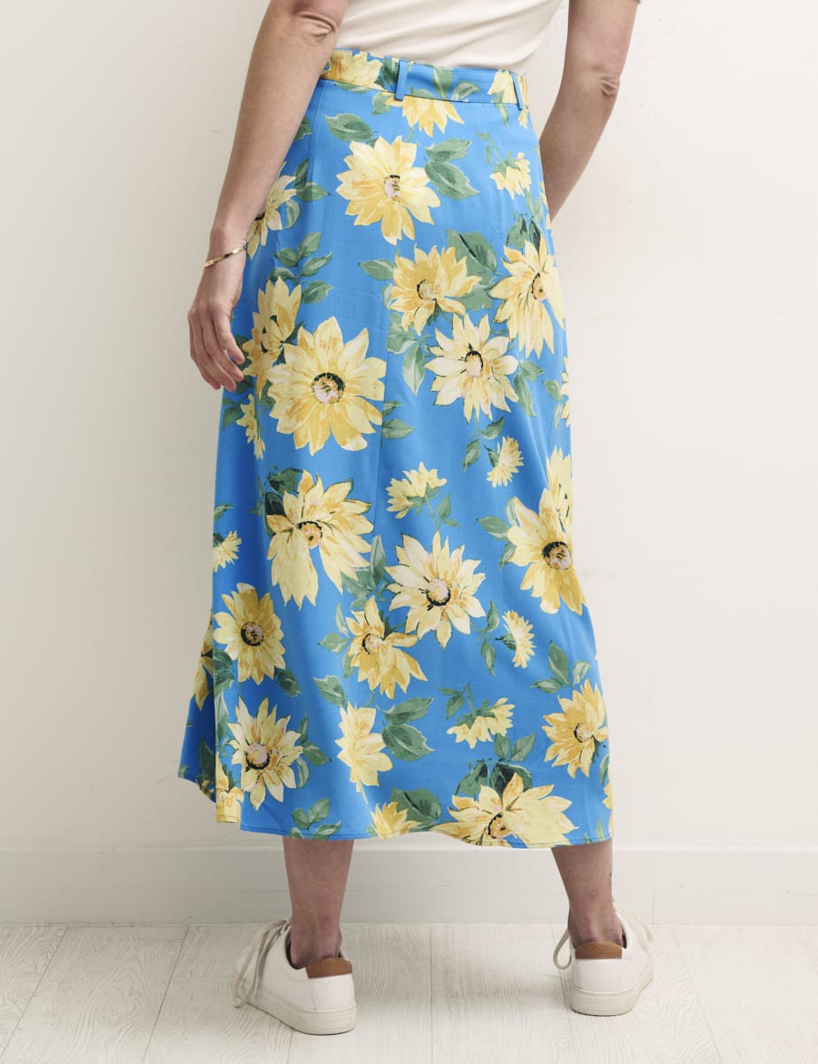 Sunflower Aurelia Belted Midi Skirt