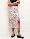 Daisy Floral Print Sara Midi Skirt