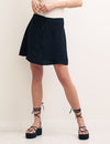 Black A-line Michael Mini Skirt