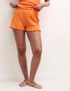 Orange Pointelle Blair Shorts