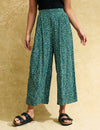 Green Speckle Print Zeena Trouser