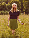 Fearne Cotton Olive Green Wrap Mini Skirt