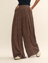 Leopard Print Wide Leg Full Length Zeena Trousers