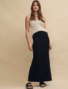 Black Jersey Maxi Skirt