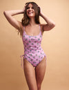 Purple Floral Lindsey Swimsuit