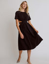 Alice Cut Out Ottoman Midi Dress