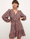 Pink Check Florence Mini Dress