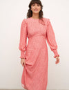 Saffy Squiggle Pink Ariana Midi Dress