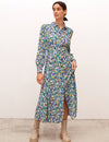 Multi Ditsy Floral Tatianna Midi Dress