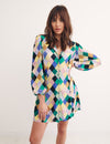 Multi Geo Print Willa Mini Dress