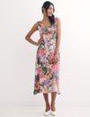 Multi Big Floral Helena Midi Dress