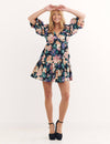 Multi Big Floral Frieda Mini Dress