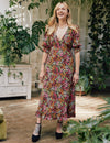 Multi Aubrey Floral Delilah Midi Dress