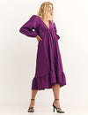 Purple Ammie Midi Dress