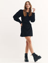 Black Cord Peggy Mini Dress