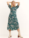 Green Millie Floral Luna Midi Dress