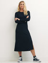 Black Yasmin Jersey Midi Dress