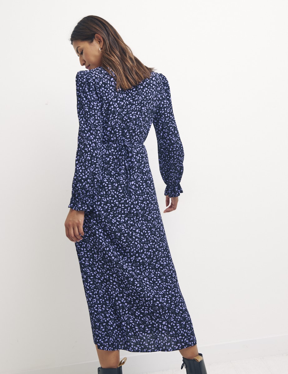 Petite Long Sleeve Rosie Midi Dress