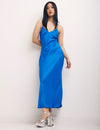 Blue Melina Midi Dress