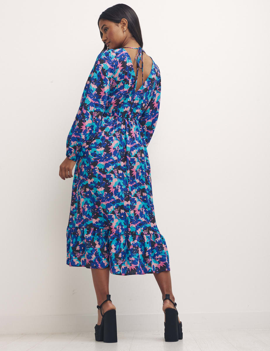 Freya Floral Blue Ammie Midi Dress