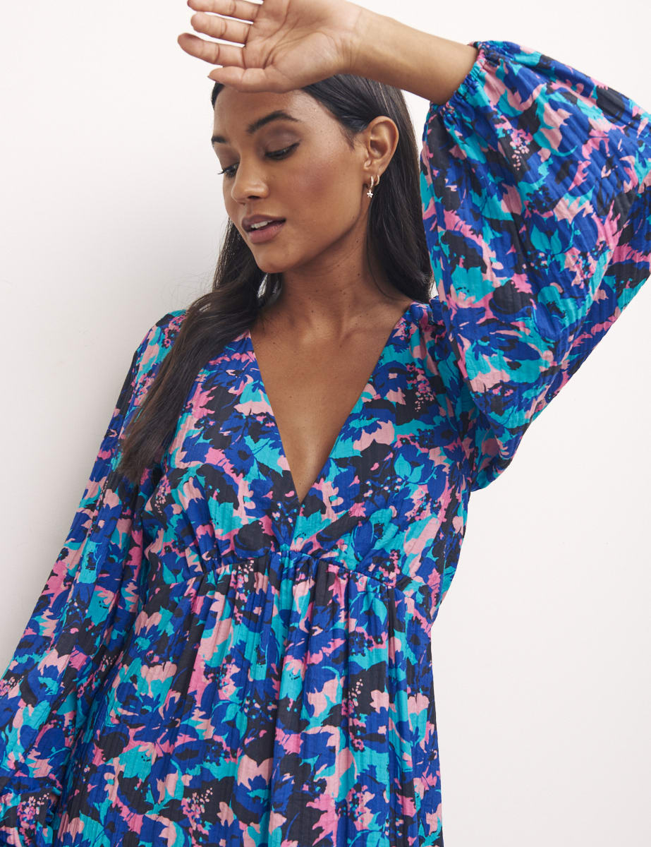 Freya Floral Blue Ammie Midi Dress