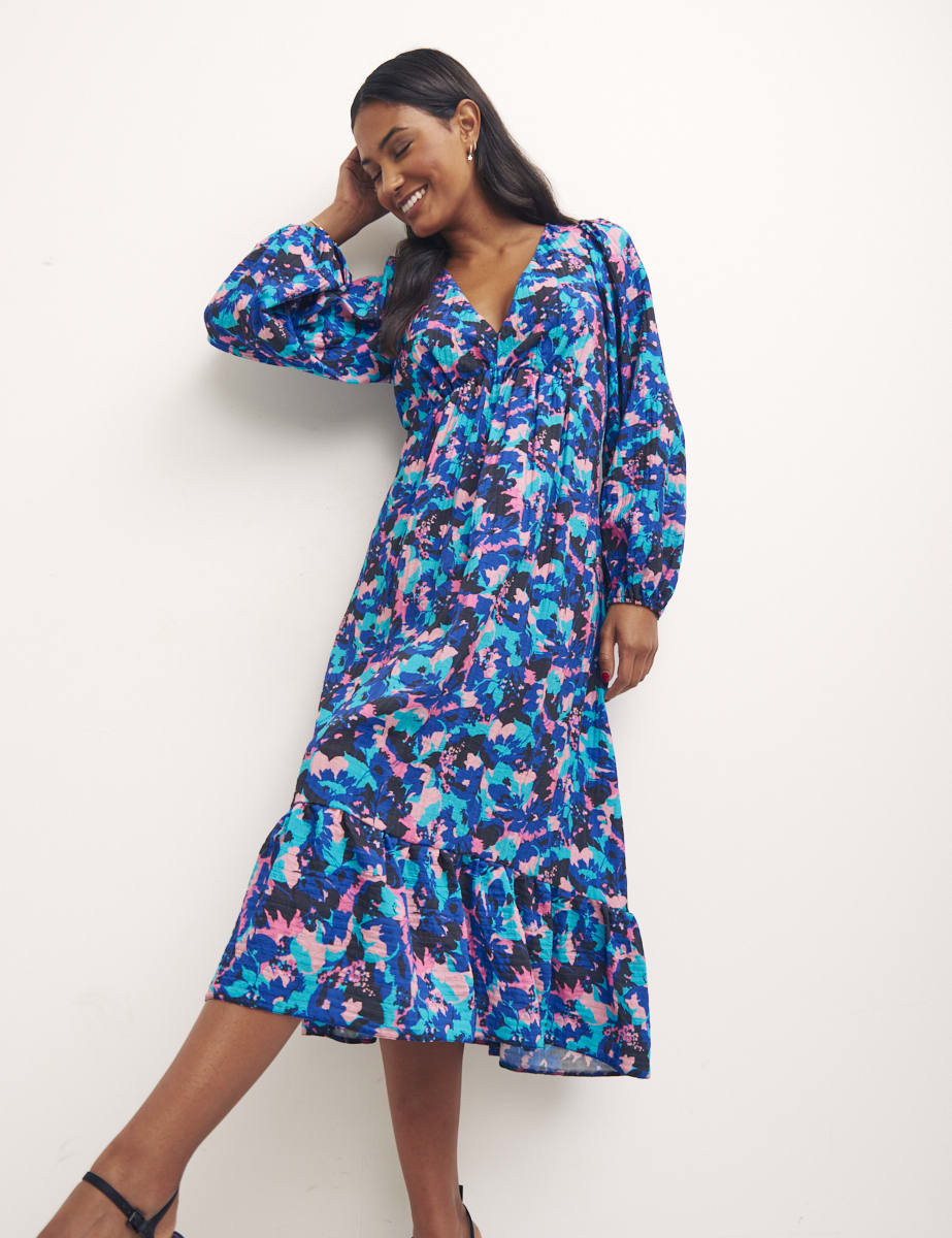 Freya Floral Blue Ammie Midi Dress