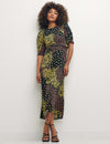 Multi Lizzie Patchwork Felicia Midi Dress