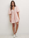 Pink Reece Stripe Vienna Mini Dress