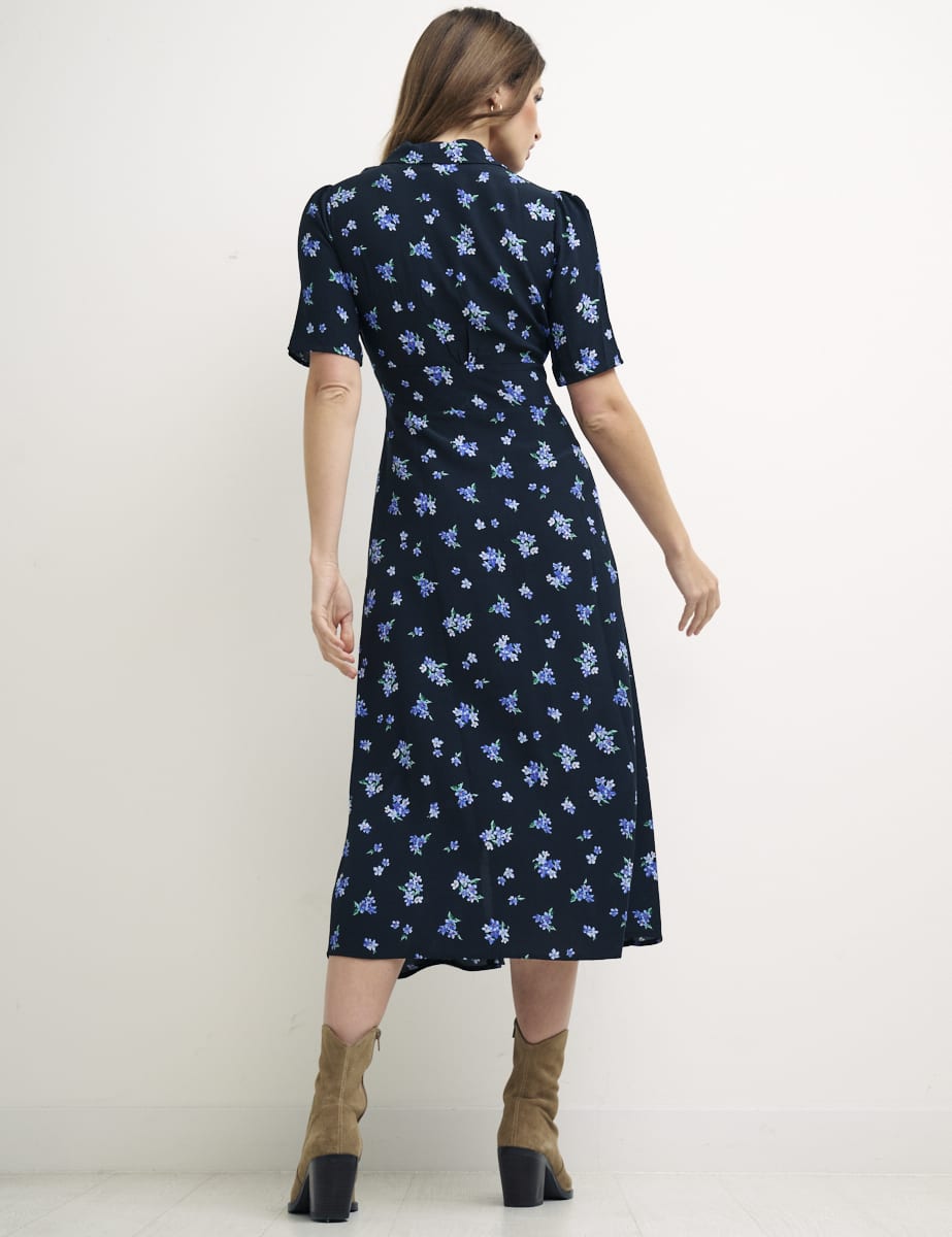 Camille Ditsy Daisy Midi Dress